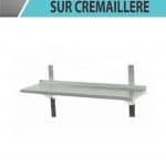 Étagères murales pleines sur crémaillères 350 x 1800