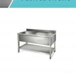 PLONGE INOX AVEC ÉGOUTTOIR A DROITE