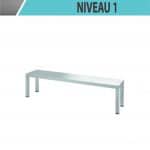 Étagères sur colonne 2000 x 300